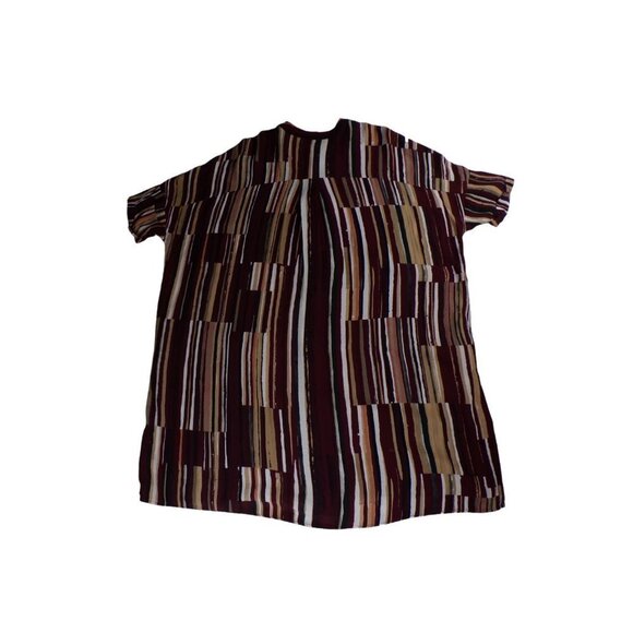 KIN by John Lewis Tunic Dress Abstract Striped Oversized Lagenlook Pockets #328 - Picture 3 of 8